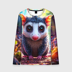 Мужской лонгслив Опоссум в лесу