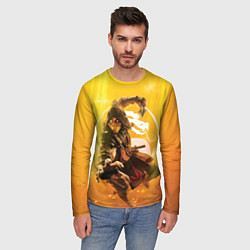 Лонгслив мужской Скорпион - Mortal Kombat, цвет: 3D-принт — фото 2