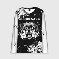 Лонгслив мужской Linkin Park 2024 рок пес, цвет: 3D-принт