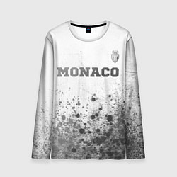 Мужской лонгслив Monaco - white gradient посередине