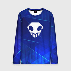 Лонгслив мужской Bleach blue poly, цвет: 3D-принт
