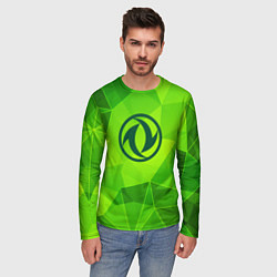 Лонгслив мужской Dongfeng green poly, цвет: 3D-принт — фото 2