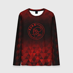 Лонгслив мужской Ajax red poly, цвет: 3D-принт