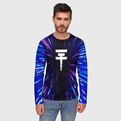Лонгслив мужской Tokio Hotel neon energy, цвет: 3D-принт — фото 2
