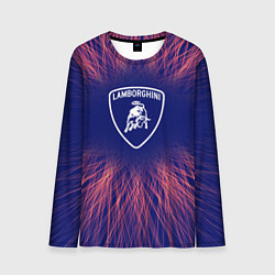 Лонгслив мужской Lamborghini red energy, цвет: 3D-принт
