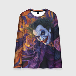 Лонгслив мужской Джокер психоделика, цвет: 3D-принт