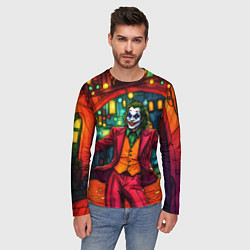 Лонгслив мужской Праздничный Джокер, цвет: 3D-принт — фото 2