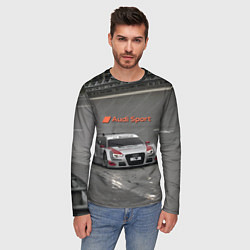 Лонгслив мужской Автогонки на шорт-треке Audi sport racing team, цвет: 3D-принт — фото 2