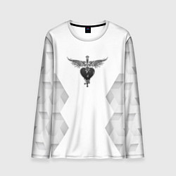 Лонгслив мужской Bon Jovi white poly, цвет: 3D-принт
