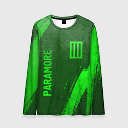 Лонгслив мужской Paramore - green gradient вертикально, цвет: 3D-принт