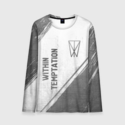 Лонгслив мужской Within Temptation - white gradient вертикально, цвет: 3D-принт