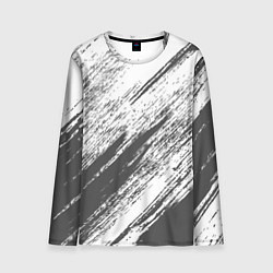 Лонгслив мужской The color is gray and white, цвет: 3D-принт
