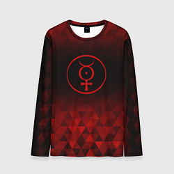 Лонгслив мужской Marilyn Manson red poly, цвет: 3D-принт