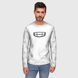 Лонгслив мужской Geely white poly, цвет: 3D-принт — фото 2