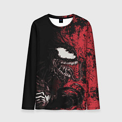 Мужской лонгслив Веном на красном