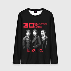 Лонгслив мужской 30 Seconds to Mars poster, цвет: 3D-принт