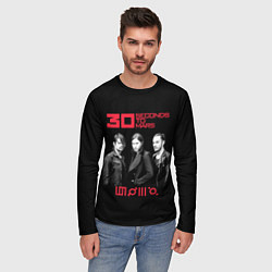 Лонгслив мужской 30 Seconds to Mars poster, цвет: 3D-принт — фото 2