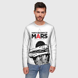 Лонгслив мужской 30 Seconds to Mars - poster, цвет: 3D-принт — фото 2