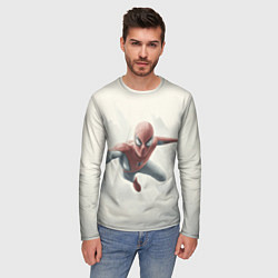 Лонгслив мужской Человек паук в полете, цвет: 3D-принт — фото 2