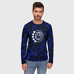 Лонгслив мужской Blink 182 blue energy, цвет: 3D-принт — фото 2