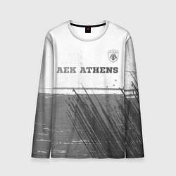 Лонгслив мужской AEK Athens - white gradient посередине, цвет: 3D-принт