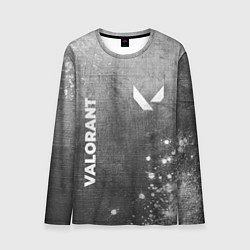 Лонгслив мужской Valorant - grey gradient вертикально, цвет: 3D-принт