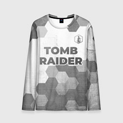 Лонгслив мужской Tomb Raider - white gradient посередине, цвет: 3D-принт