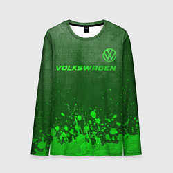 Лонгслив мужской Volkswagen - green gradient посередине, цвет: 3D-принт