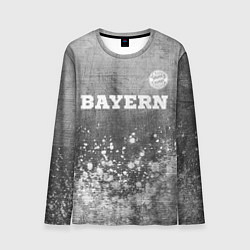 Лонгслив мужской Bayern - grey gradient посередине, цвет: 3D-принт
