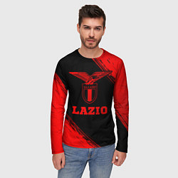 Лонгслив мужской Lazio - red gradient, цвет: 3D-принт — фото 2