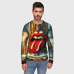Лонгслив мужской Rolling Stones - sea rocks, цвет: 3D-принт — фото 2
