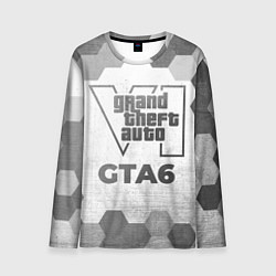 Лонгслив мужской GTA6 - white gradient, цвет: 3D-принт