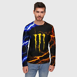 Лонгслив мужской Monster energy storm, цвет: 3D-принт — фото 2
