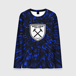 Лонгслив мужской West Ham blue energy, цвет: 3D-принт