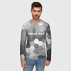 Лонгслив мужской God of War - grey gradient посередине, цвет: 3D-принт — фото 2
