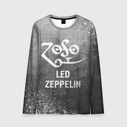 Лонгслив мужской Led Zeppelin - grey gradient, цвет: 3D-принт