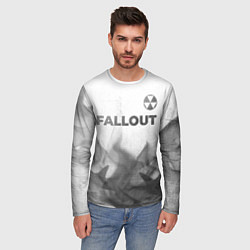 Лонгслив мужской Fallout - white gradient посередине, цвет: 3D-принт — фото 2
