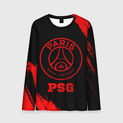 Лонгслив мужской PSG - red gradient, цвет: 3D-принт