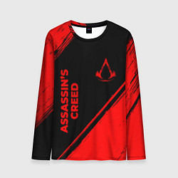 Лонгслив мужской Assassins Creed - red gradient вертикально, цвет: 3D-принт