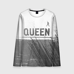 Лонгслив мужской Queen - white gradient посередине, цвет: 3D-принт