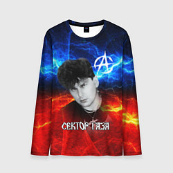 Лонгслив мужской Сектор газа молнии на фоне, цвет: 3D-принт