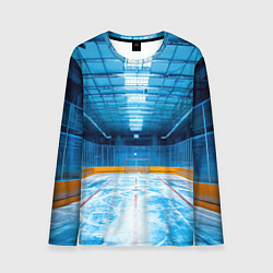 Лонгслив мужской Хоккейная коробка, цвет: 3D-принт