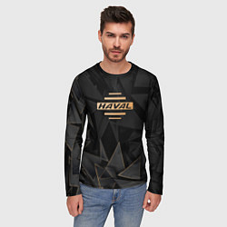 Лонгслив мужской Haval golden poly, цвет: 3D-принт — фото 2