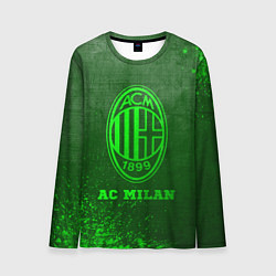 Лонгслив мужской AC Milan - green gradient, цвет: 3D-принт