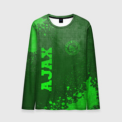 Мужской лонгслив Ajax - green gradient вертикально