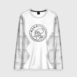 Лонгслив мужской Ajax white poly, цвет: 3D-принт