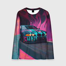 Лонгслив мужской БМВ граффити стиль, цвет: 3D-принт
