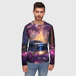 Лонгслив мужской БМВ Японская природа, цвет: 3D-принт — фото 2