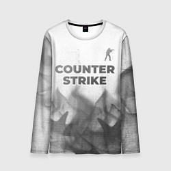 Лонгслив мужской Counter Strike - white gradient посередине, цвет: 3D-принт