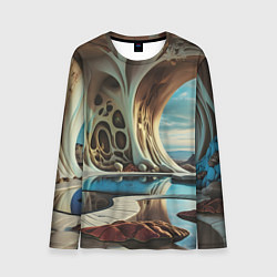 Лонгслив мужской Современная пещера, цвет: 3D-принт
